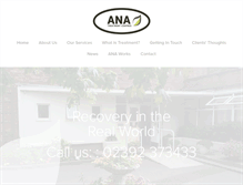 Tablet Screenshot of anatreatmentcentres.com